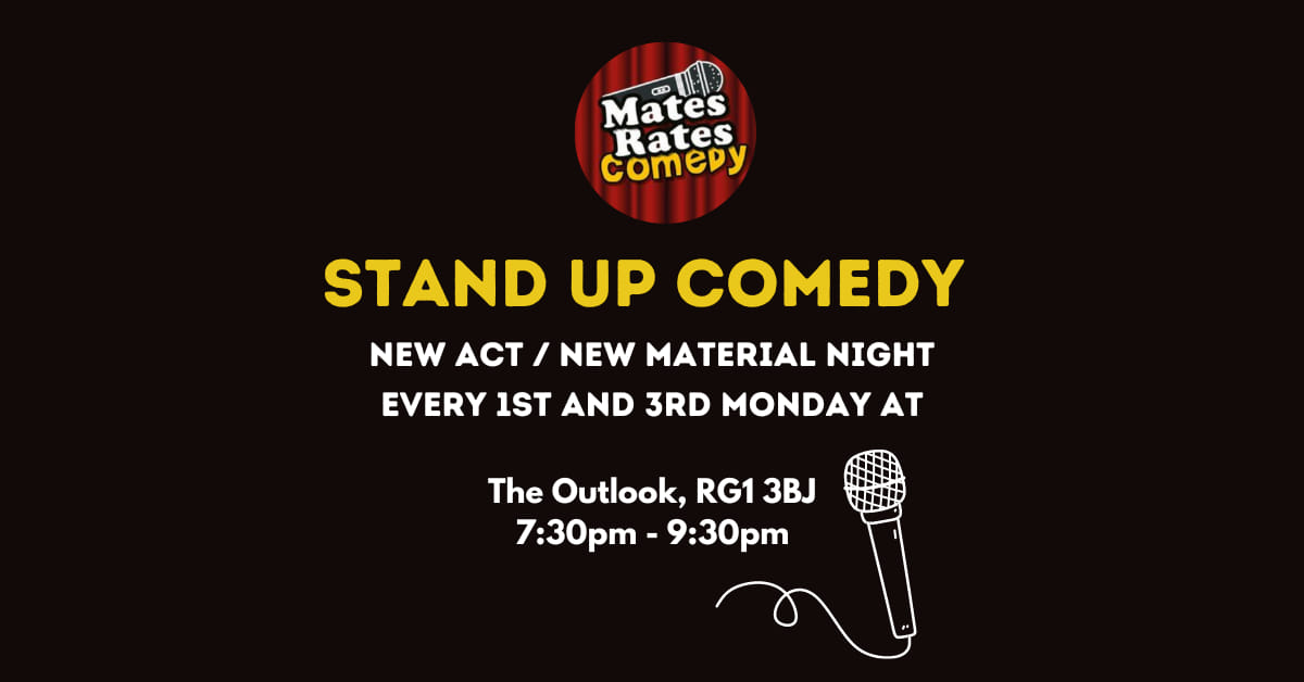 Mates Rates Comedy Raw: Mar 18 | What's On Reading