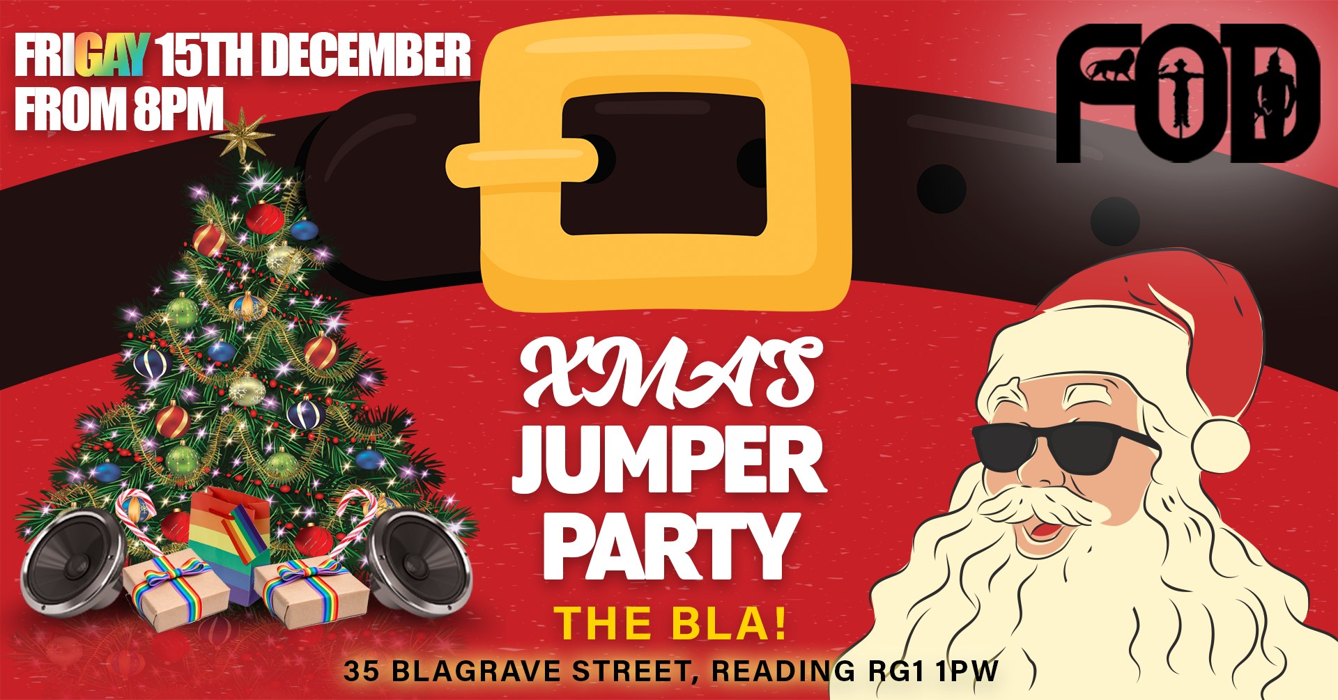 Club F.O.D.'s Xmas Jumper Party! What's On Reading