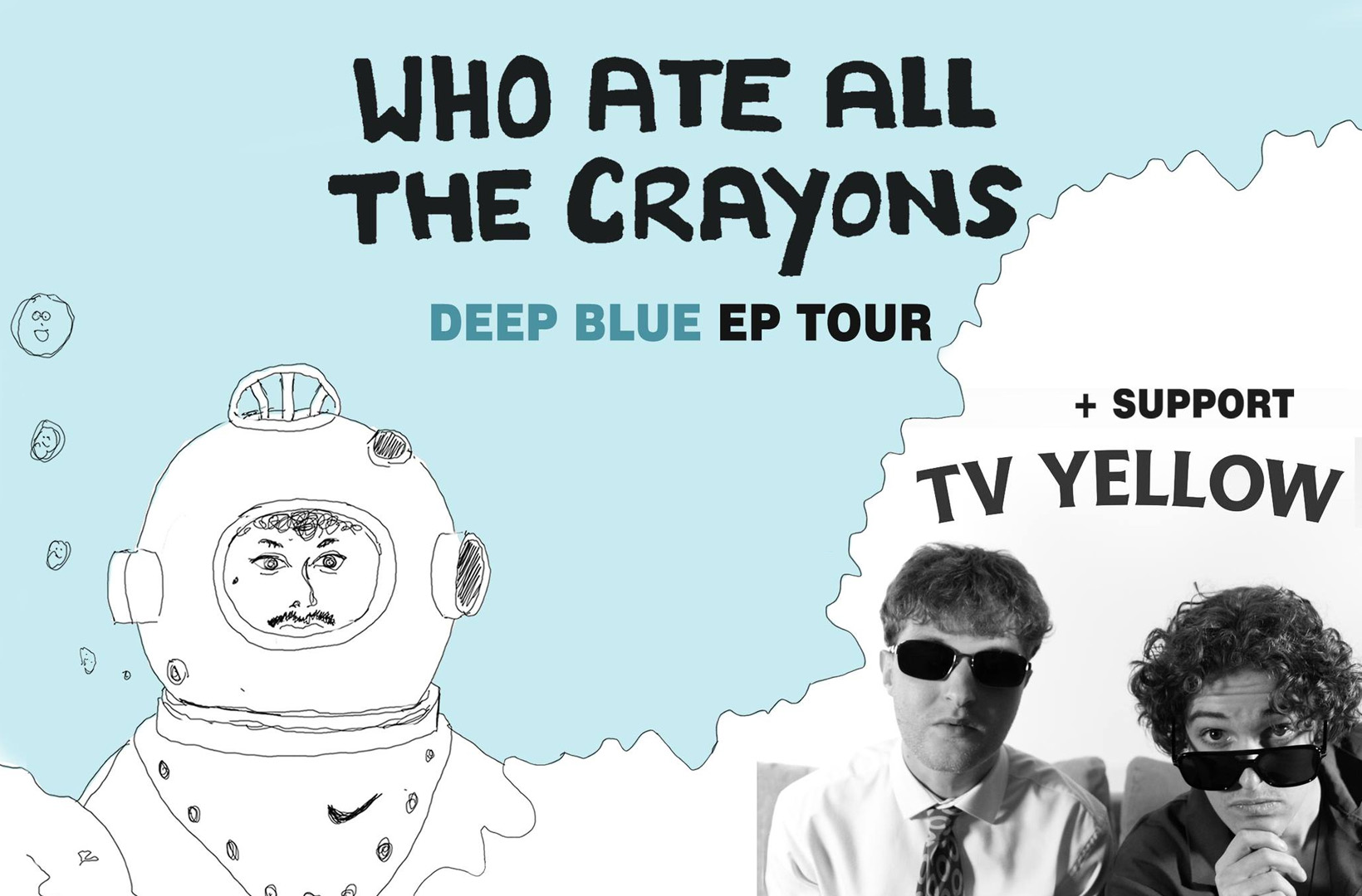 Who Ate All The Crayons? Deep Blue EP Tour What's On Reading