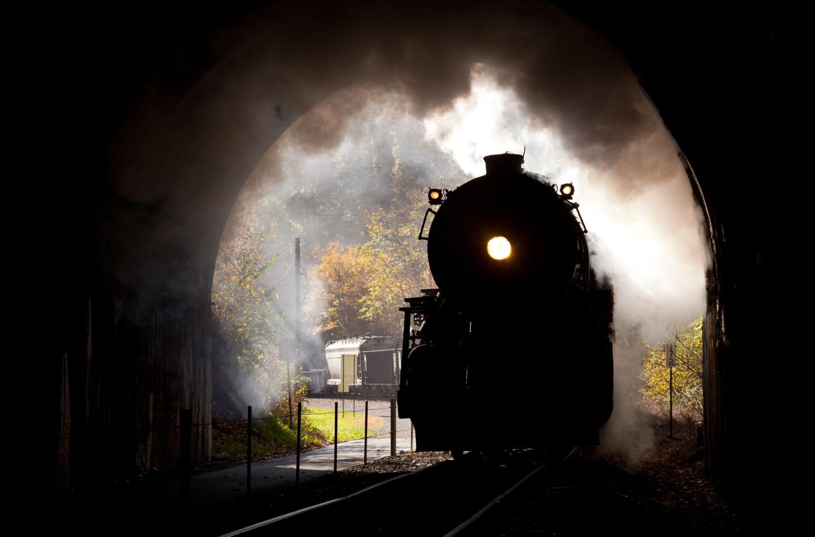 The first steam train travelled from фото 98