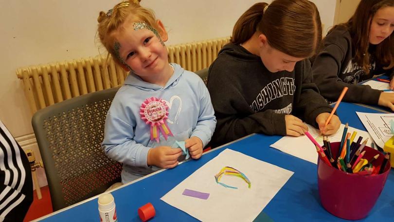 Craft activity for children at Reading Museum