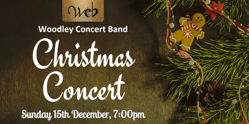 Banner image for WCB's Christmas Concert with festive fir and gingerbread man garland