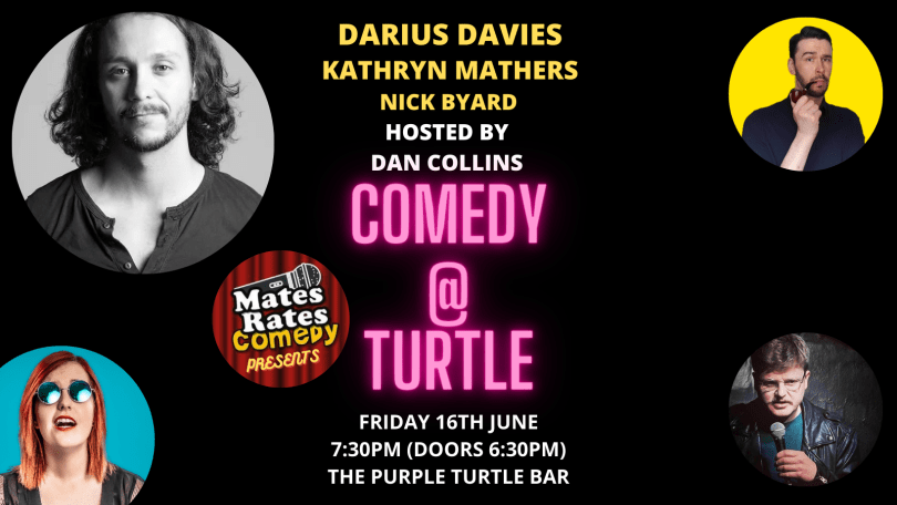 Comedy at Turtle with Headliner Darius Davies