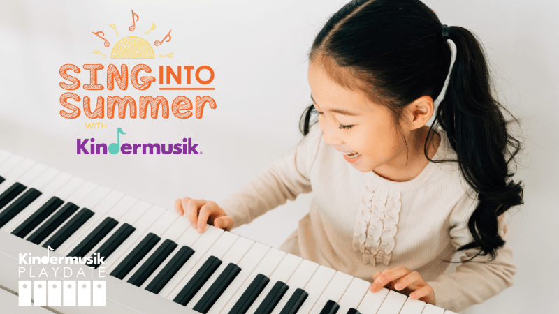 Child playing keyboard