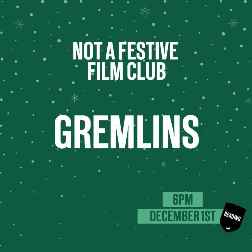 Green background with snowflakes. Details of the event.