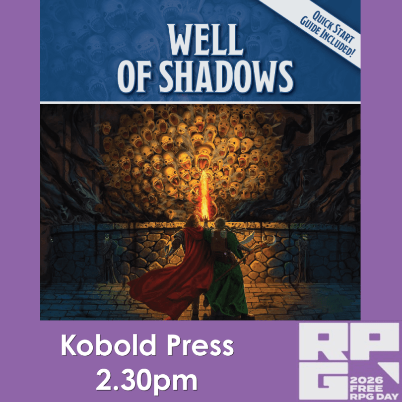 Kobold Press Adventure 2.30pm - FREE RPG Day 27/06/26