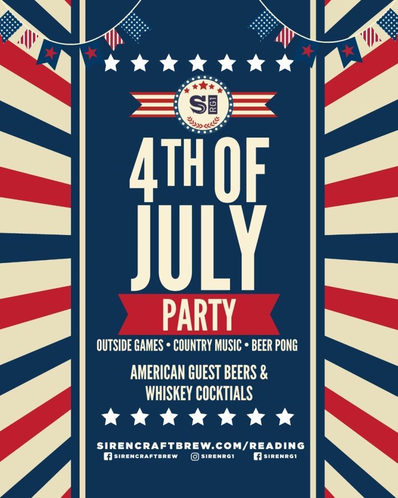 4th July Party at Siren's RG1 bar