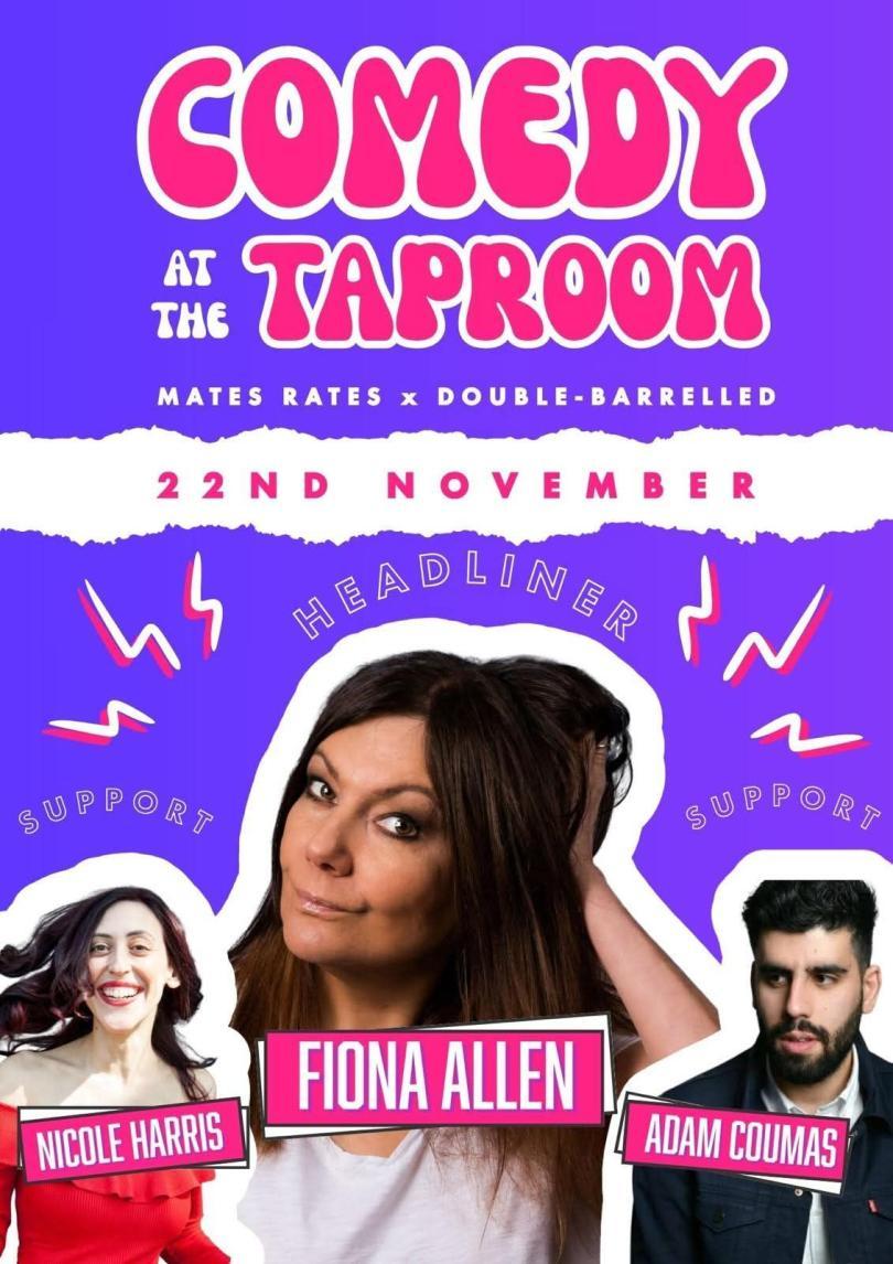 Comedy at The Taproom September with headliner Fiona Allan