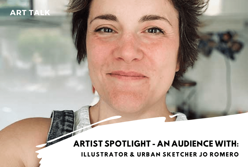 art talks with local professional artists Caversham Reading Berkshire illustration sketching Jo Romero