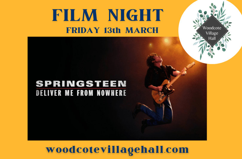 Movie poster for Springsteen: Deliver me from Nowhere with actor Jermey Allan White dressed as Springsteen