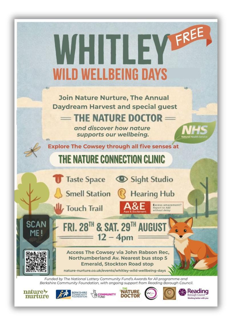 Poster with details of the event