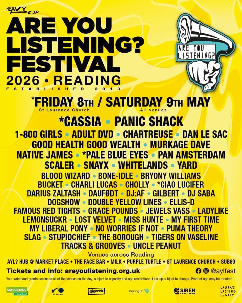 Are You Listening? 26 full line up poster