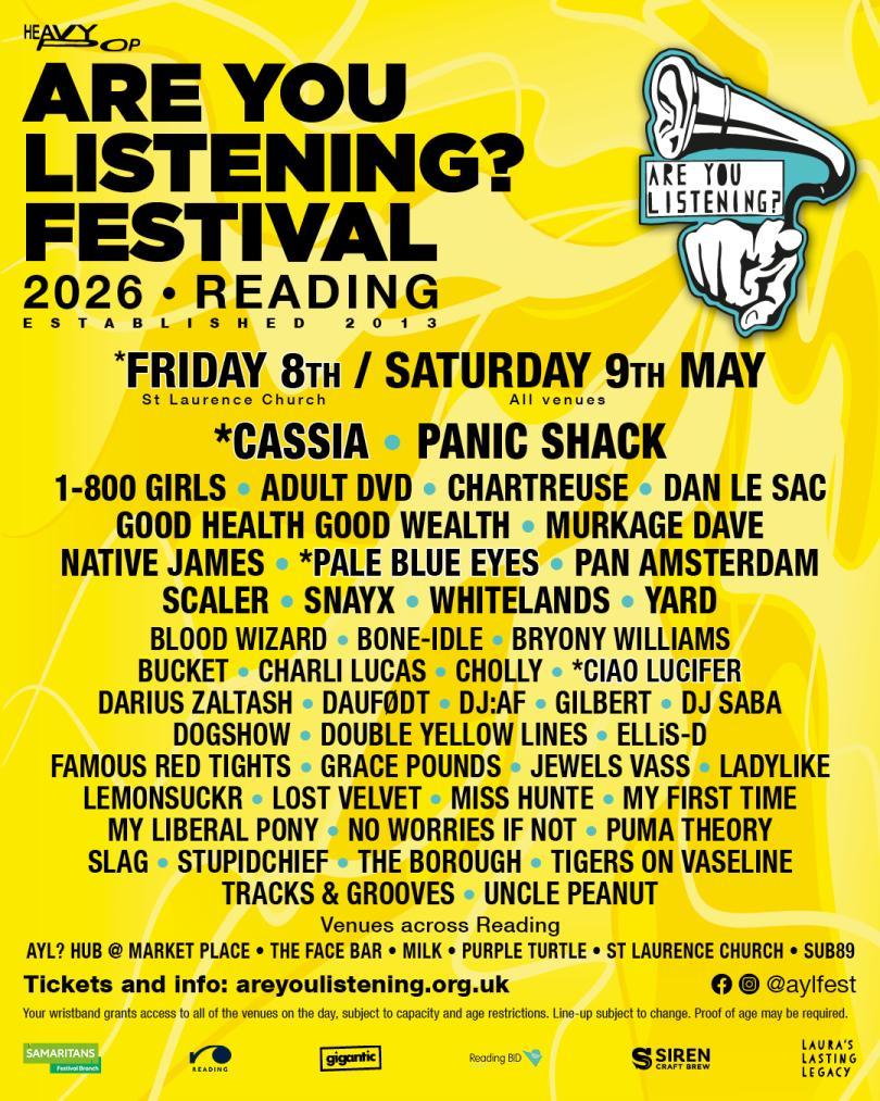 Are You Listening? 26 full line up poster