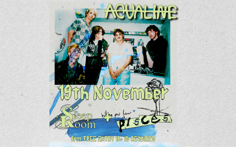 One for The Turtle's favourite bands AQUALINE @_aqualine returns to the Turtle "explosive, melancholic alternative rock with hints of shoegaze, grunge and experimental ambience" With support from Sleep Room @sleep_room and Pisces @piscespostbox from London 8pm FREE ENTRY // 18+ ID Required