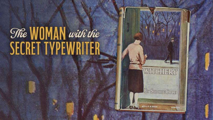 Poster featuring a book cover for "Witchery" by Sophie Cole