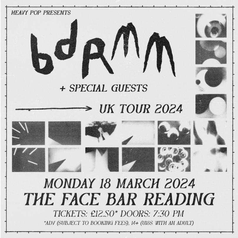 bdrmm social poster in black and white