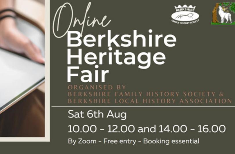 Berkshire Heritage Online Fair on 6th August