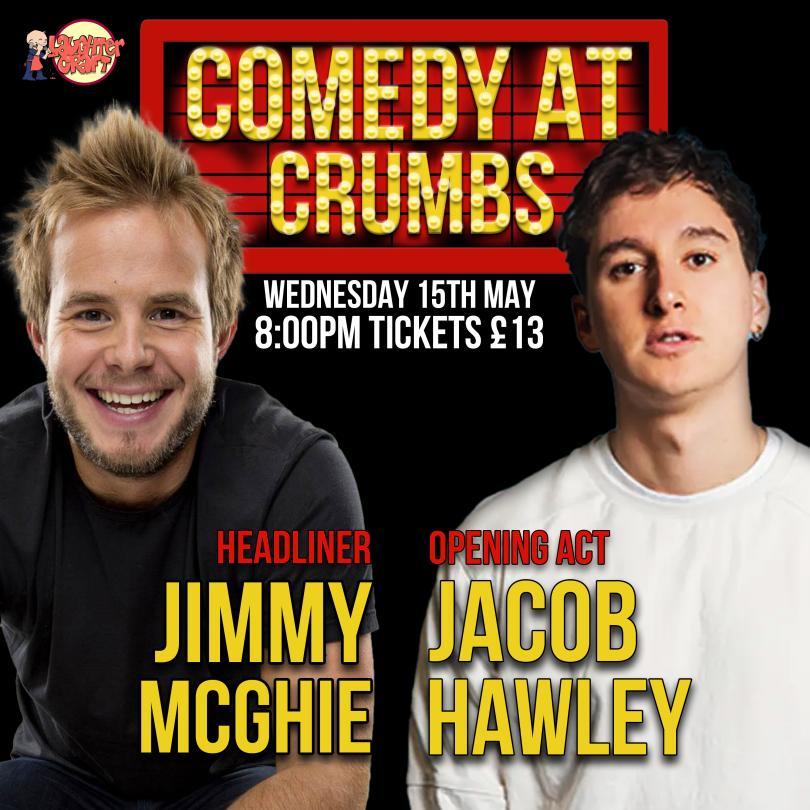 A picture of the poster for the comedy night
