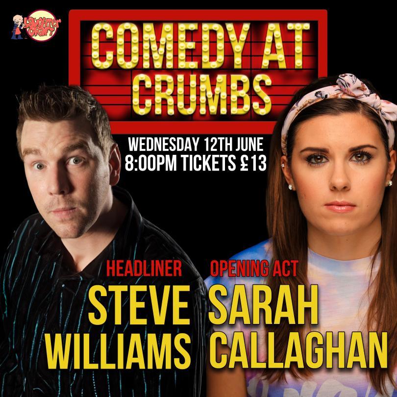 A picture of the poster for the comedy night