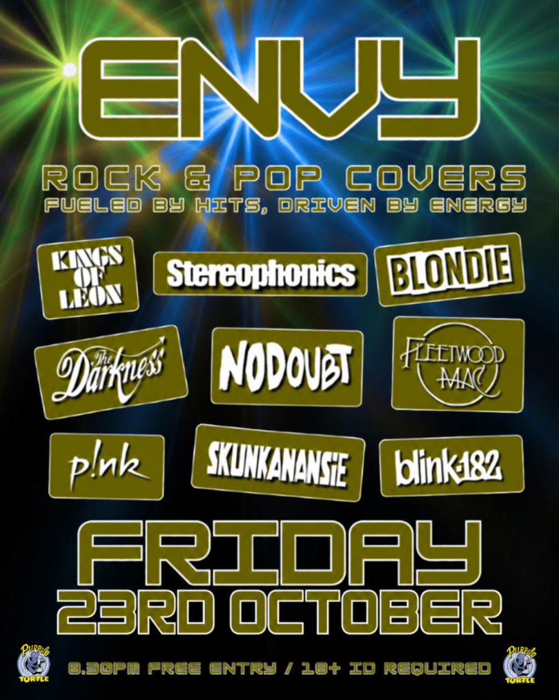 ENVY Rock and Pop Covers FREE ENTRY / 18+ ID Required