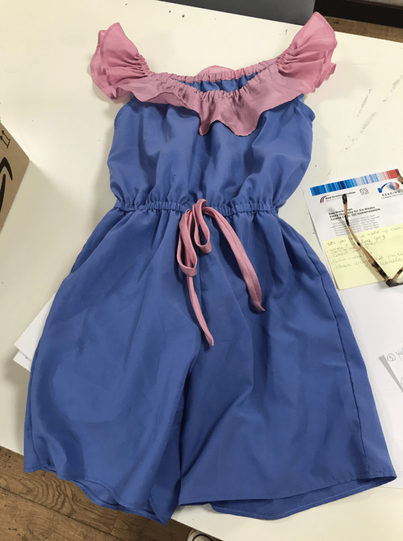 Finished girl's dress