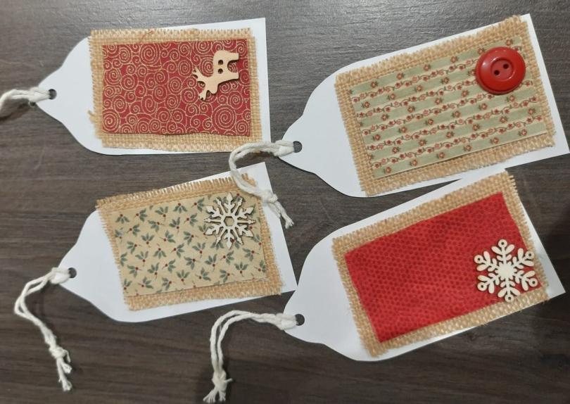 Christmas gift tags.