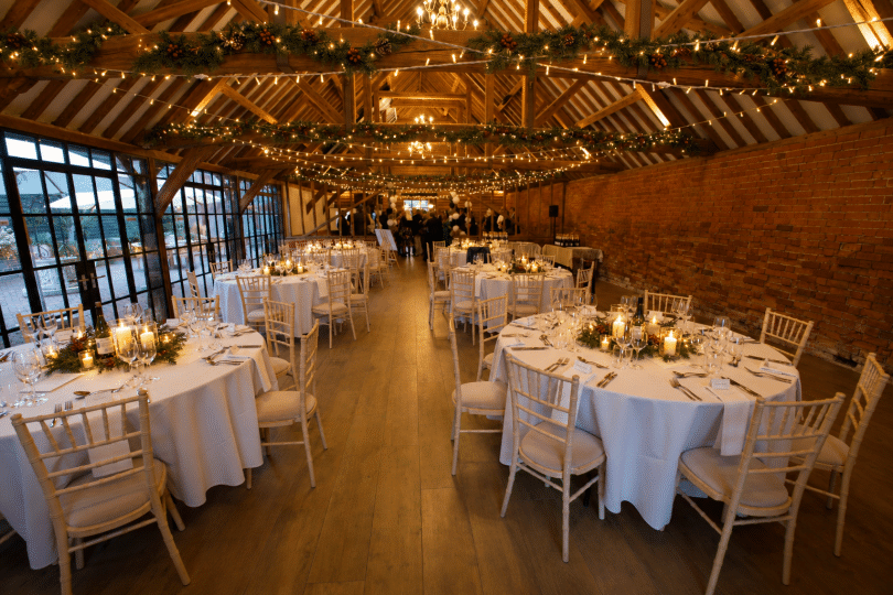 Christmas at Stanlake Park Vineyard Barn