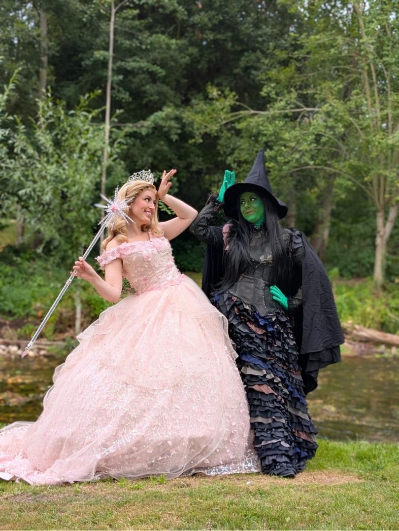 Pink and Green Witch
