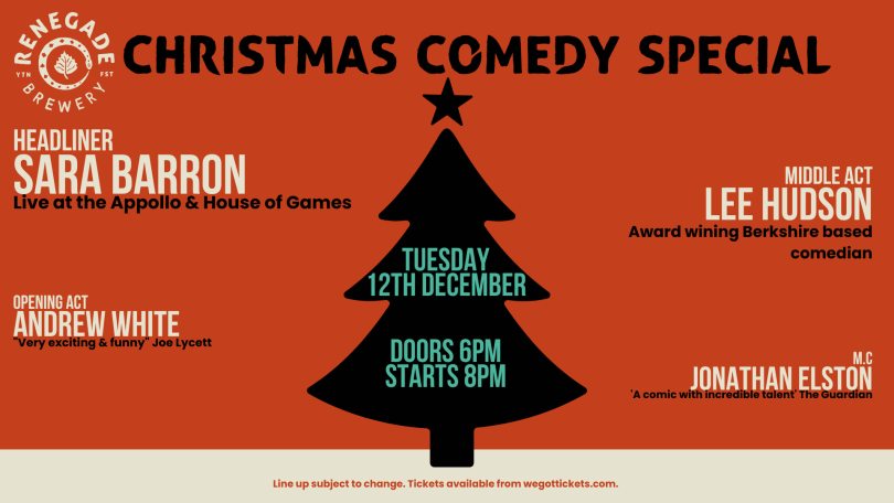 Poster for the Comedy Night at the Renegade Brewery