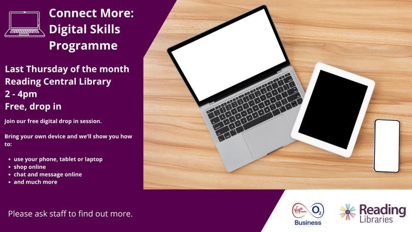 Banner outlining dates for digital volunteer sessions