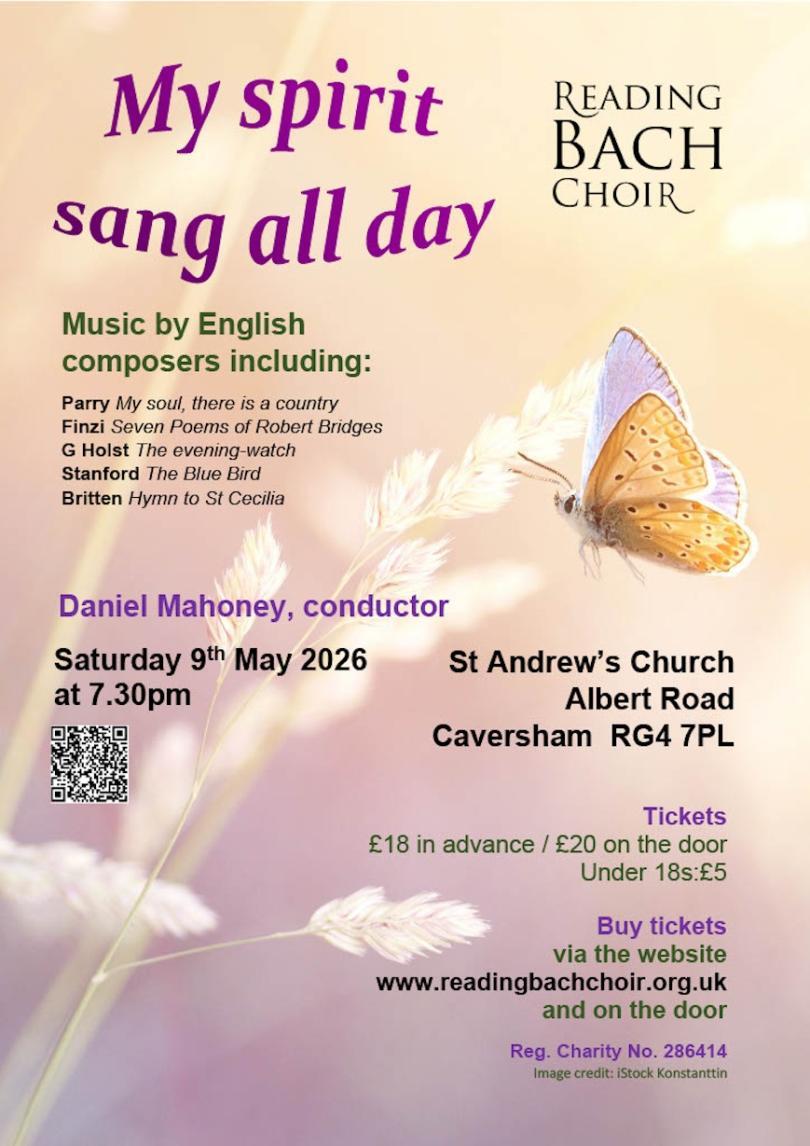 Poster for concert with details