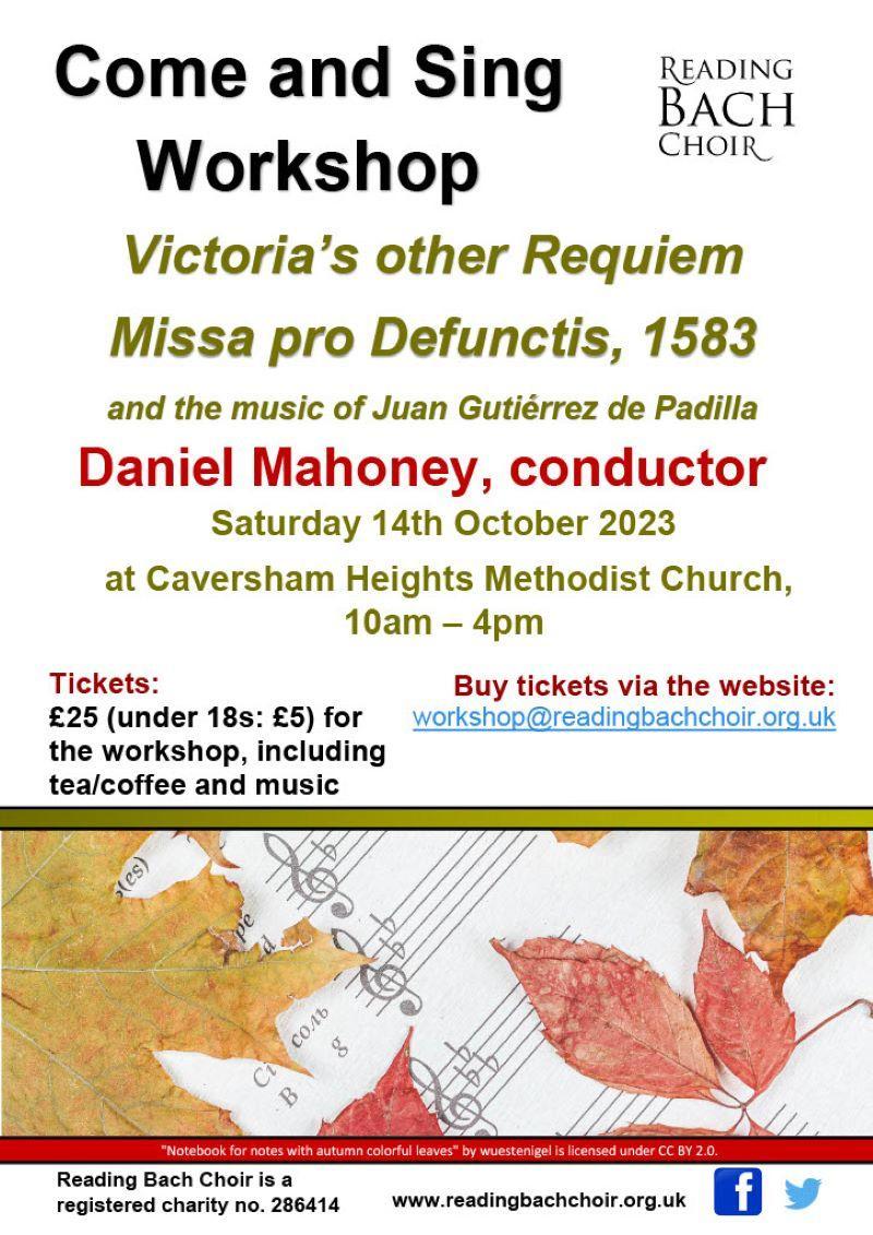 A poster giving details of the concert