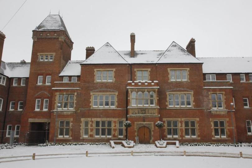 Fair Mile Hospital in winter