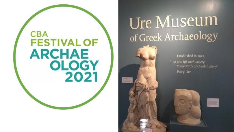 Logo of Festival of Archaeology and Entrance of Ure Museum