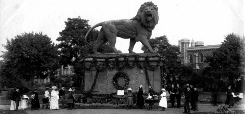 The Forbury Lion before 1910