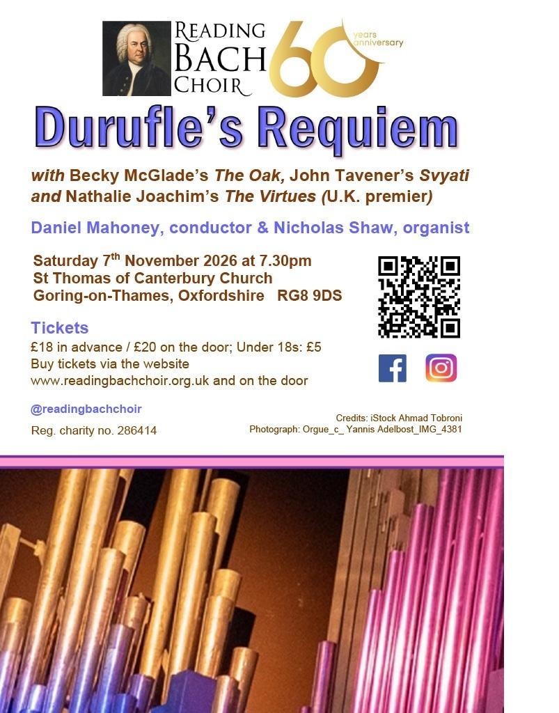 Picture of flyer for Durufle's Requiem concert