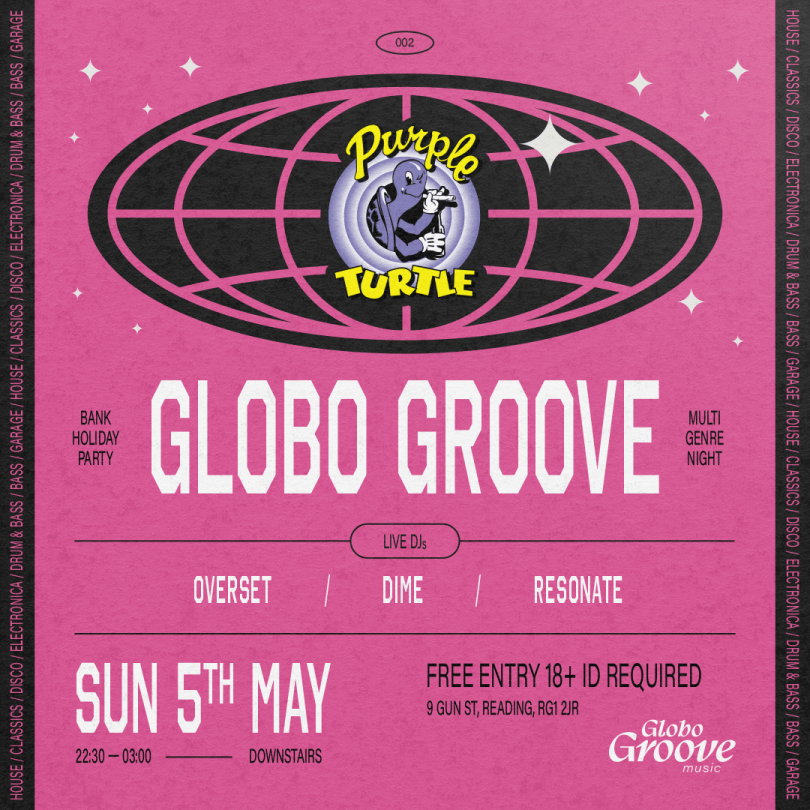 BANK HOLIDAY SUNDAY  GLOBO GROOVE return to the Turtle Basement  House/Disco/Garage/Bass/Electronica/Liquid DnB