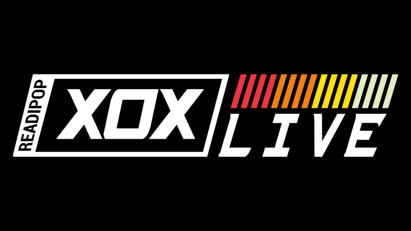 Black background with Readipop XOX Live logo