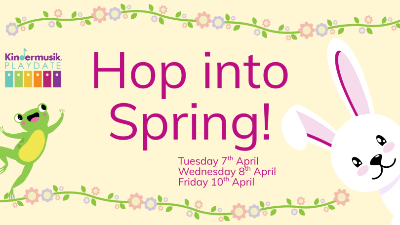 Poster for hop into spring sessions