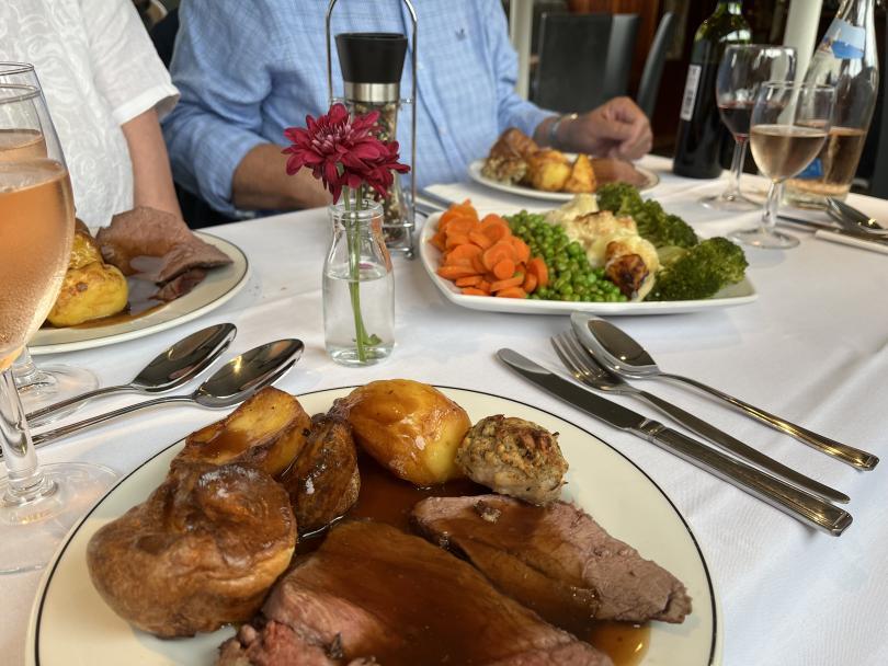 Sunday Roast on a table