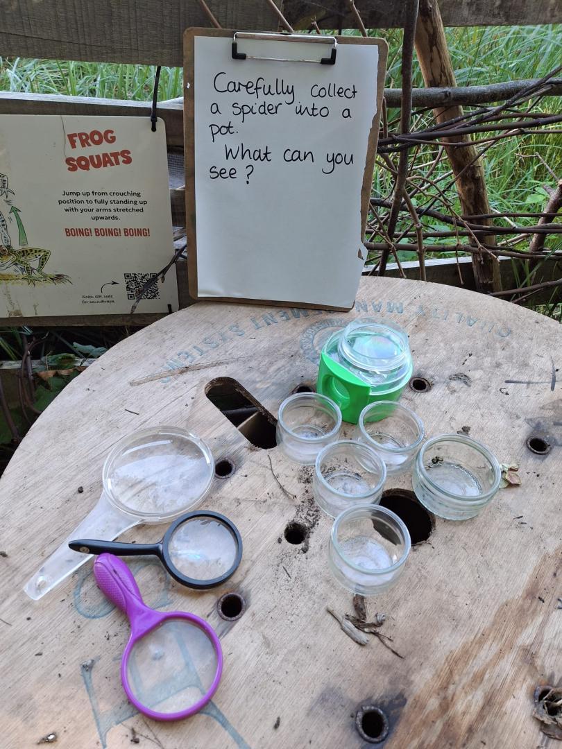 Cable wheel with nature crafts on