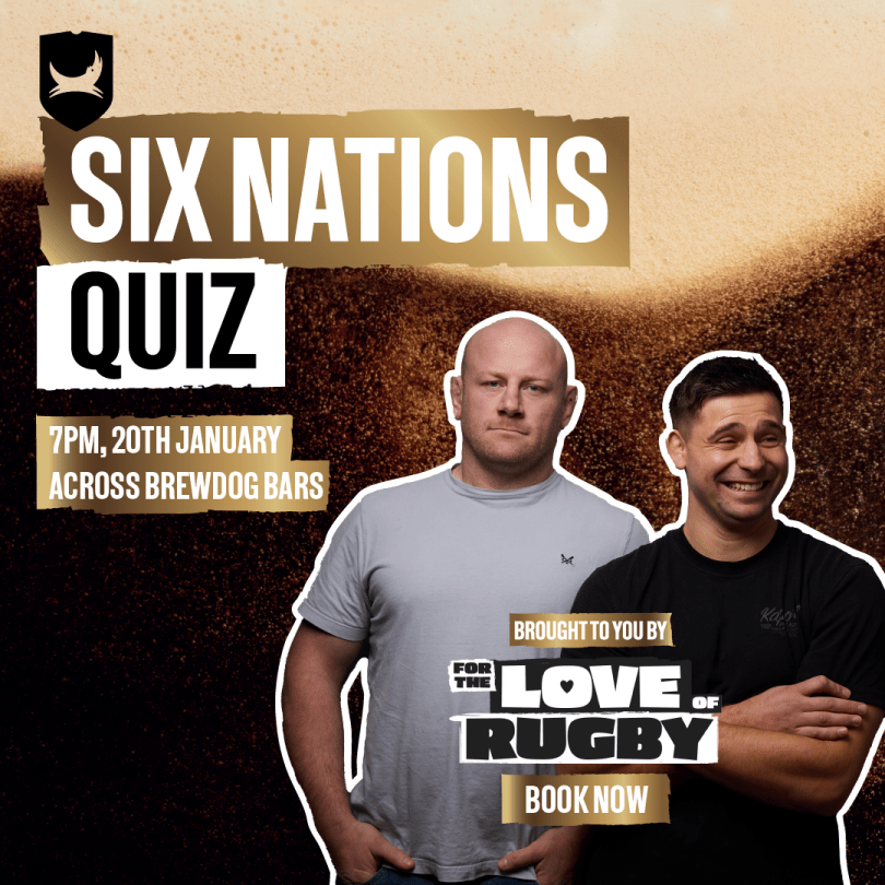 An image of Ben Youngs and Anthony Watson with information advertising the quiz.