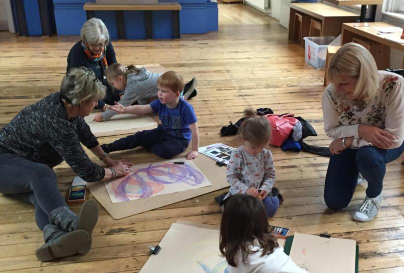 families drawing together