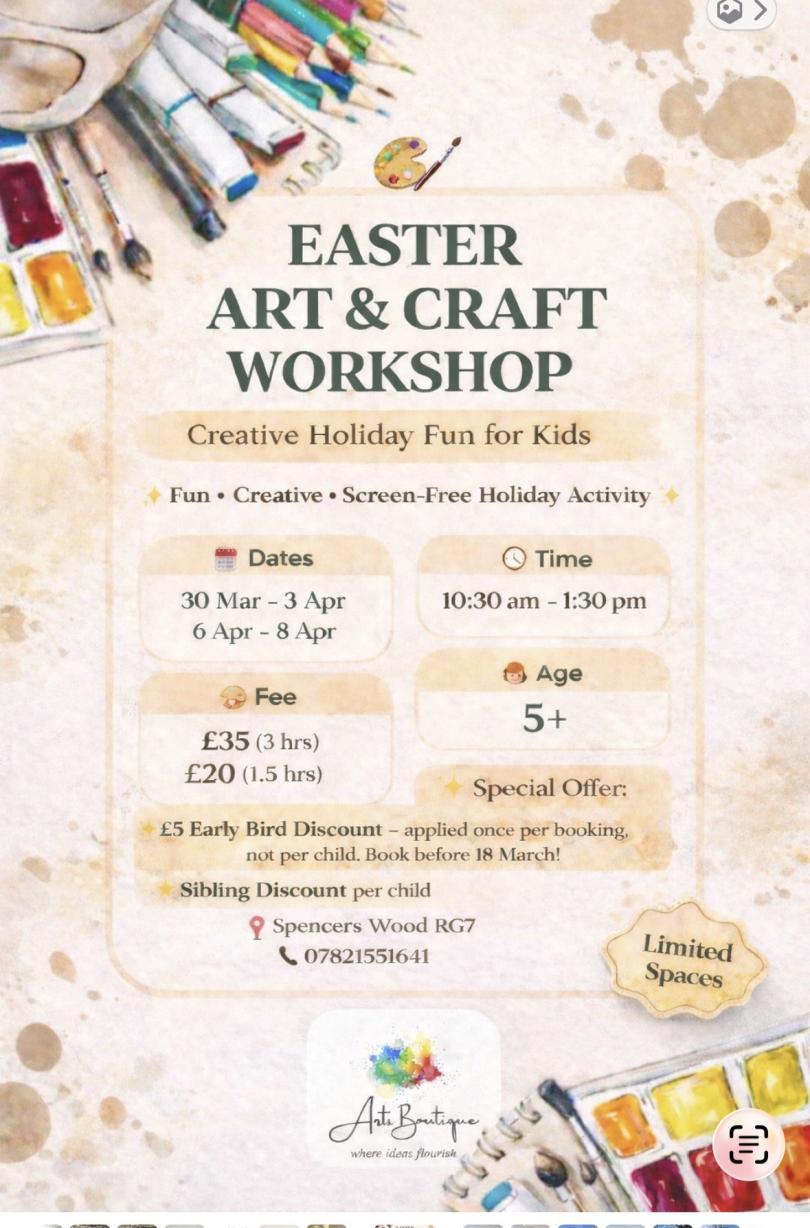 Kids Easter Art And Craft workshop