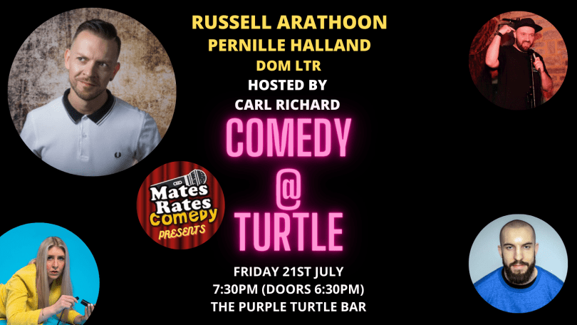 Comedy at Turtle with Headliner Russell Arathoon