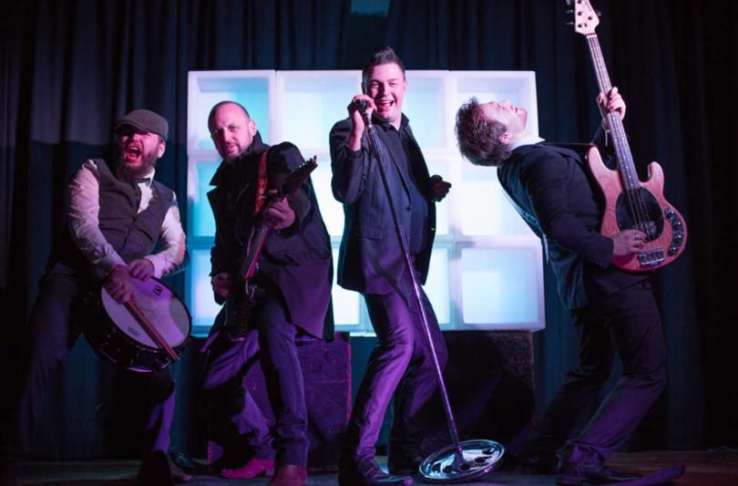 A group photo of the Ultimate Party Band.