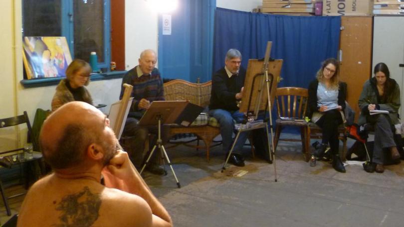 Life drawing class