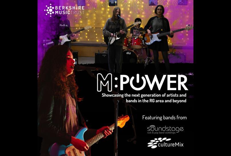 Poster for youth gig featuring female band and guitarist