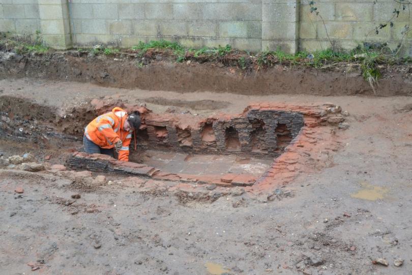 Archaeological dig in Silver Street, Reading