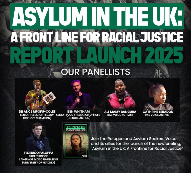 Event poster featuring headshots of the panelists